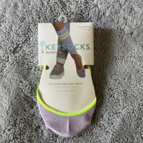 Keysocks No-Show Knee High Socks - Picture 1 of 1